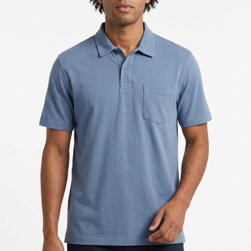 Woolrich Mens Blue Short Sleeve Polo Shirt Cotton Casual | Size L
